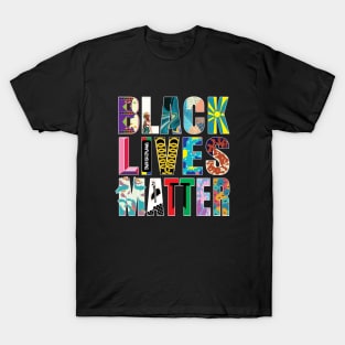 Black Lives Matter Mural Art T-Shirt